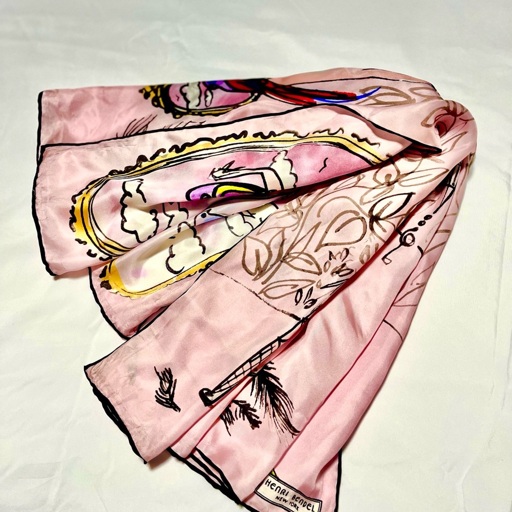 RARE Henri Bendel New York limited edition silk scarf